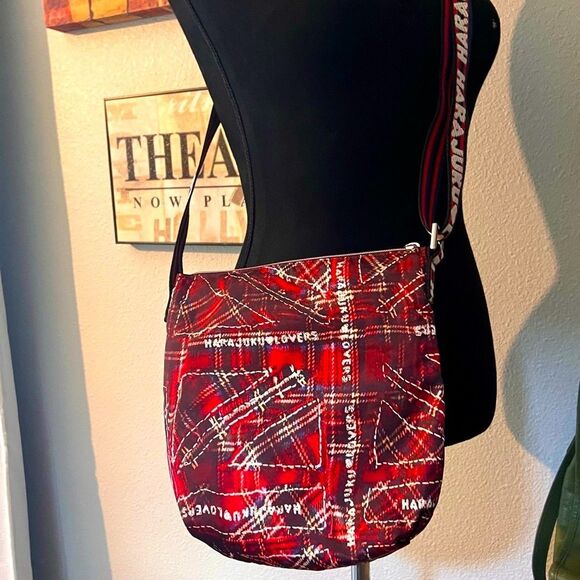 Harajuku Lovers by Gwen Stefani Plaid Jack Crossbody bag. - Picture 3 of 10